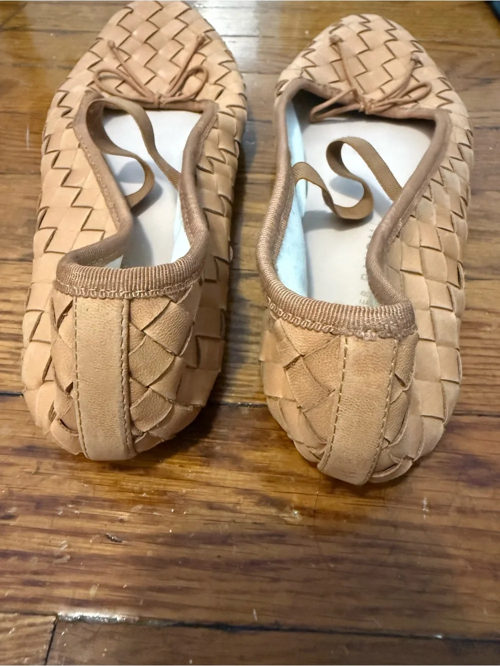 Loeffler Randall Leonie Woven Flats in honey!